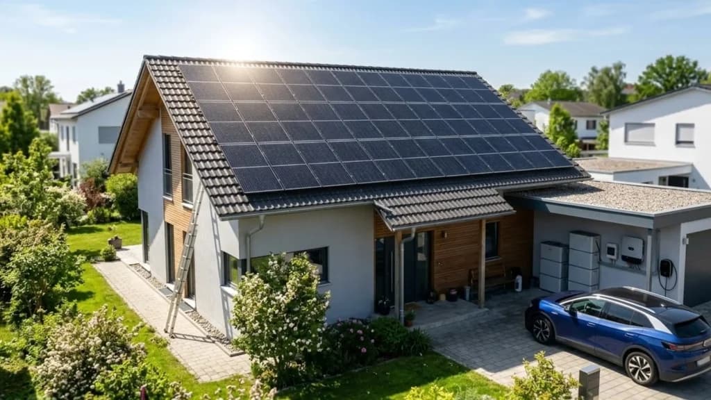 PV-Komplettanlage 10 kWp mit Speicher und Wallbox
